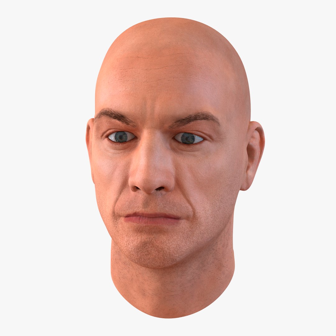 Male Head 5 3D model preview