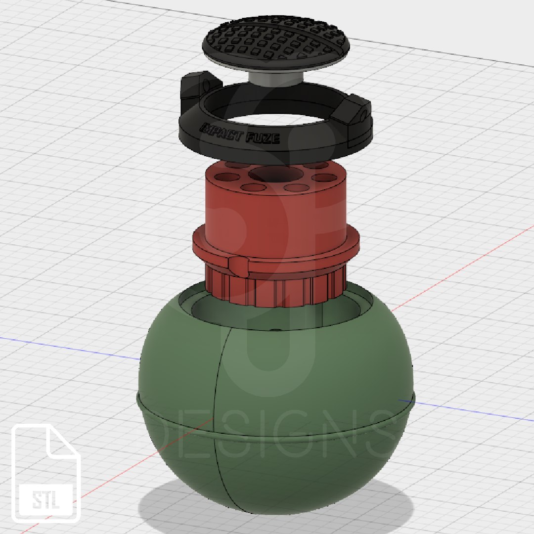 Impact Grenade T13 Rainbow 3D Model - TurboSquid 1255322