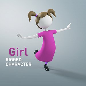 3D character rigged