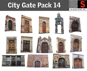 city gate pack 14 obj