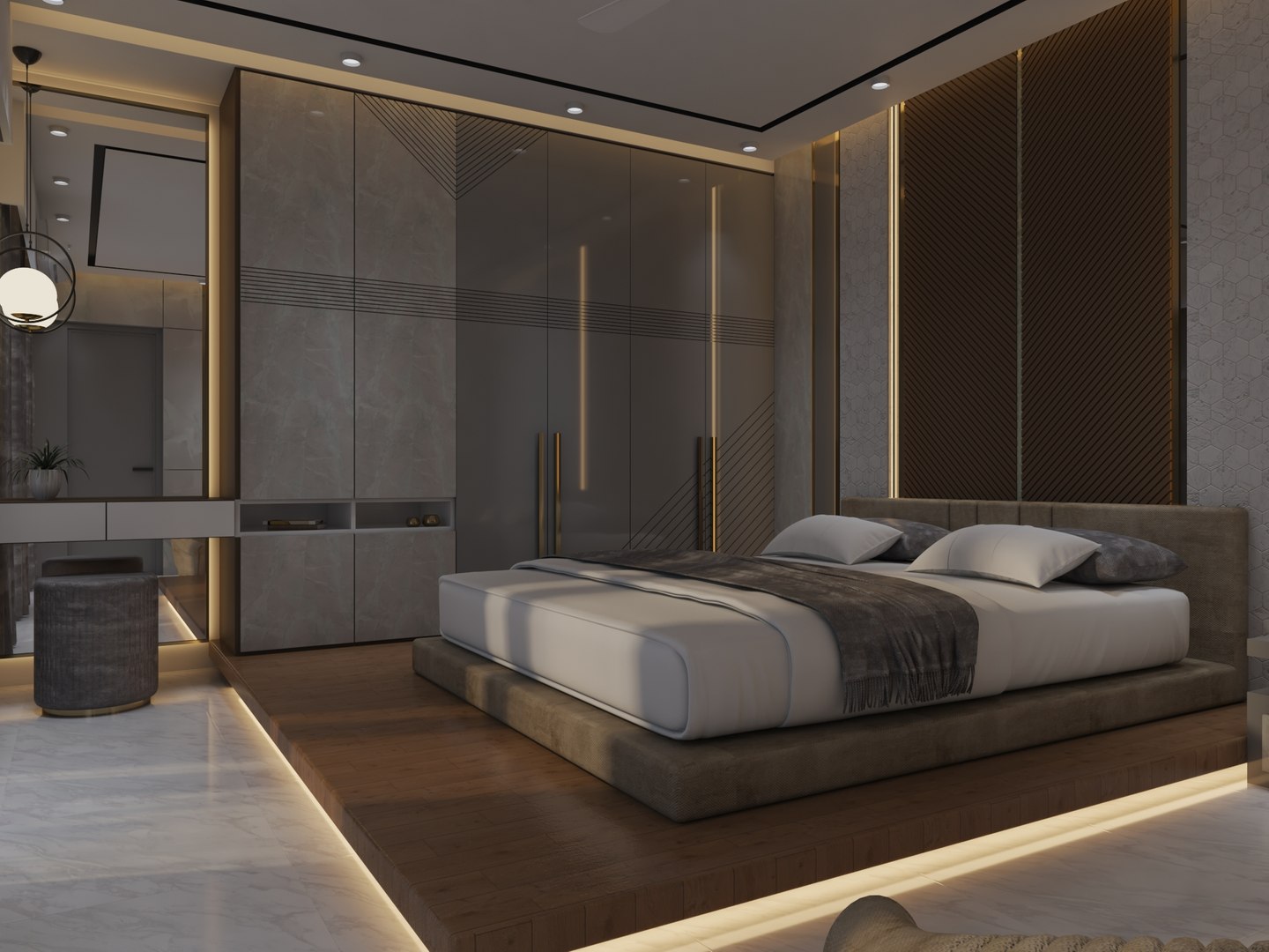 Interior Design Of Master Bed Room 3D Model - TurboSquid 2153782