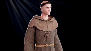 3D Medieval Monk