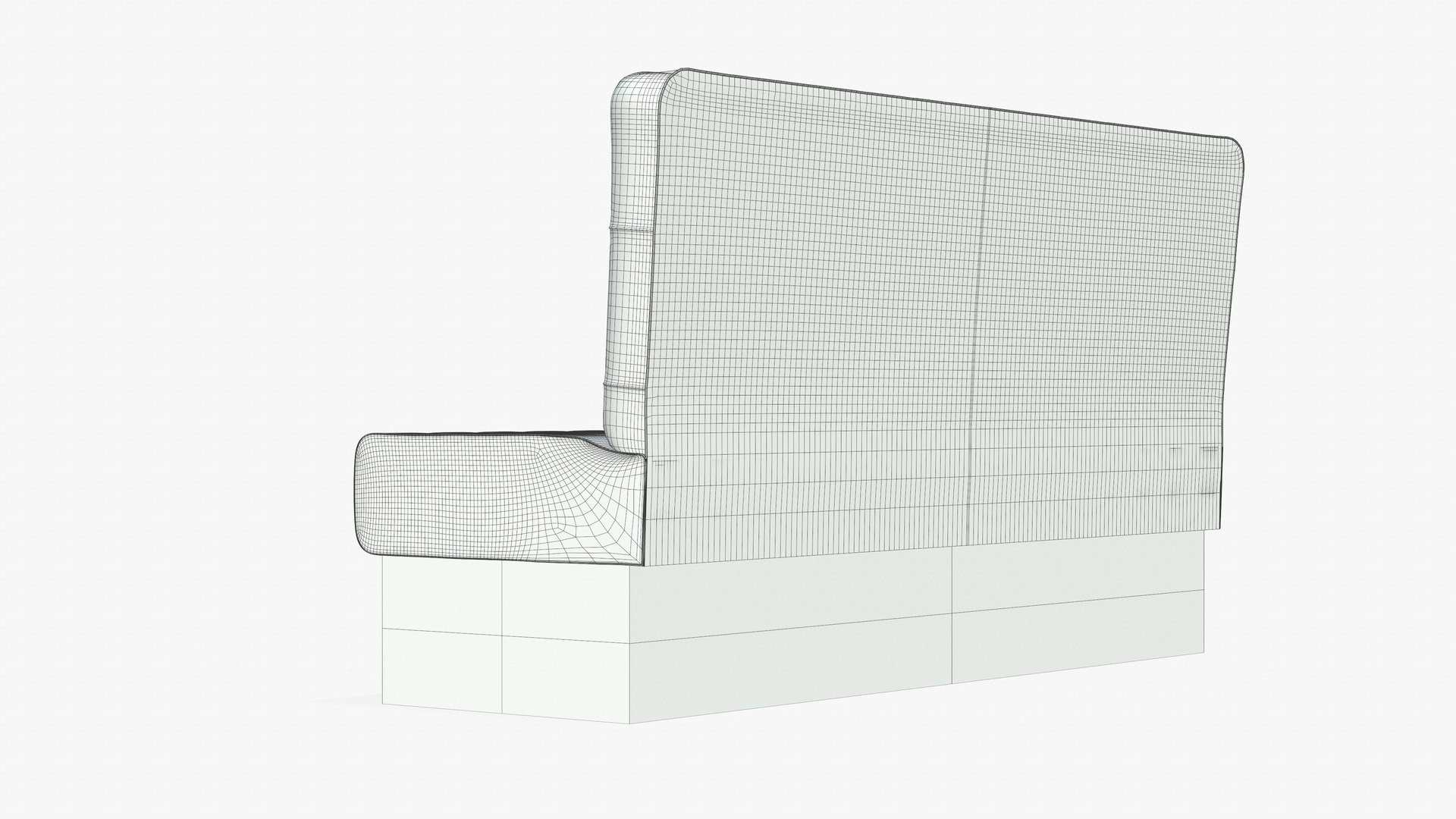 3D model Banco Booth Restaurante - TurboSquid 1866575