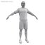 rugby player 3d model