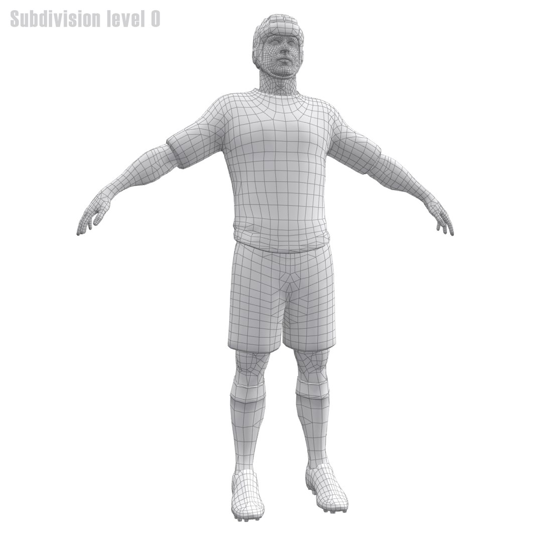 Rugby Player 3d Model