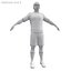 rugby player 3d model