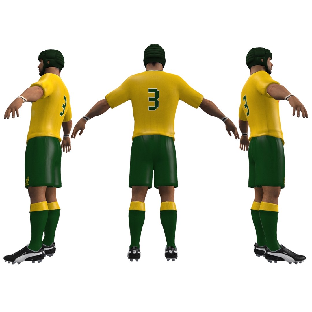 Rugby Player 3d Model