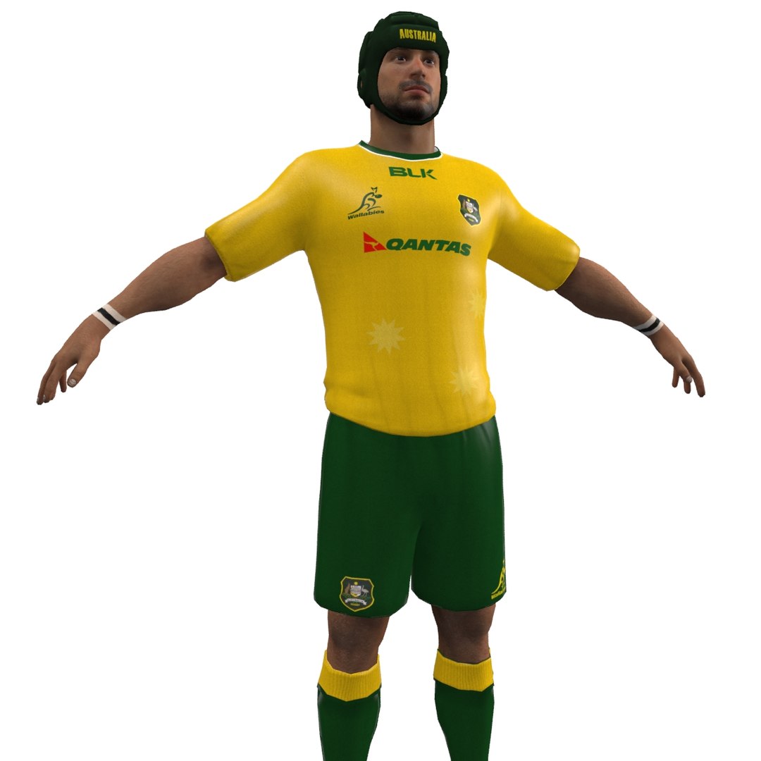 Rugby Player 3d Model