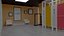 fitting room for clothing store 3D model