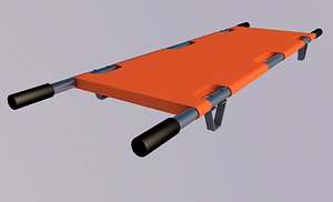 3d model stretcher hospital dme