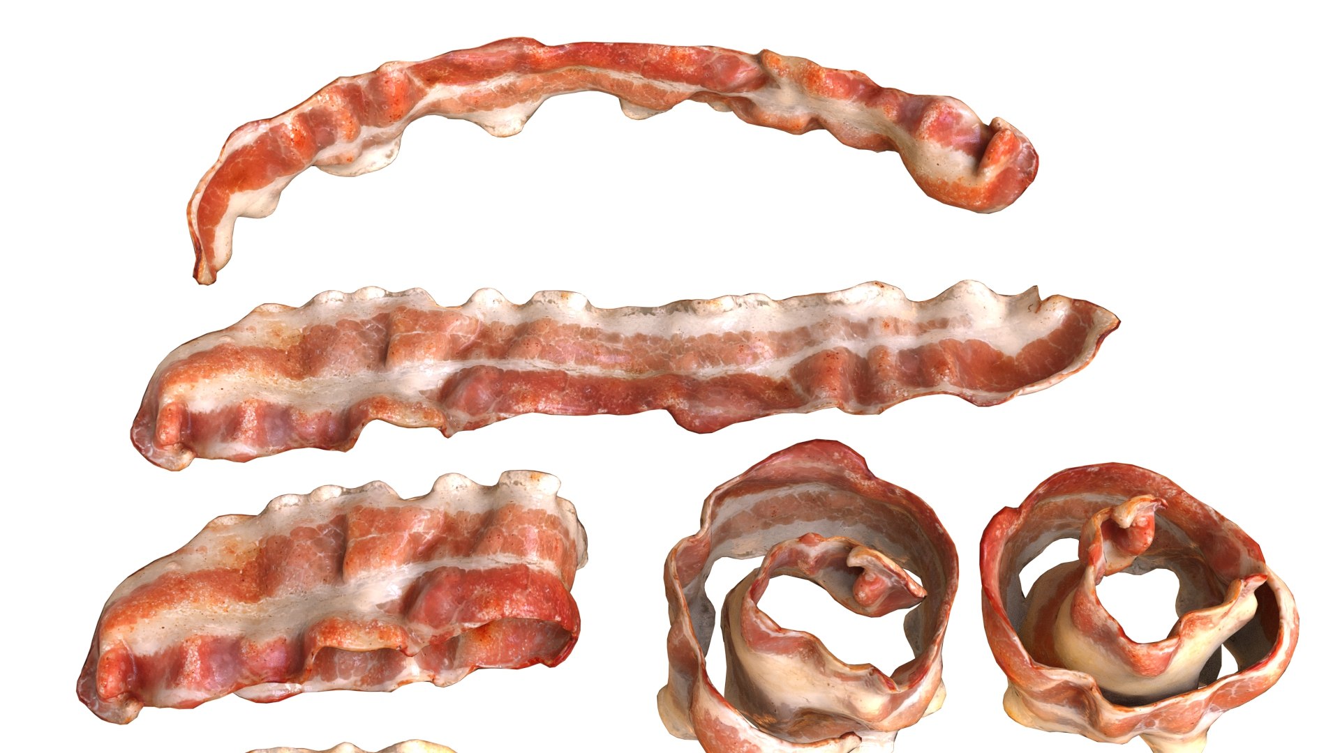 Fried bacon slice set 3D model https://p.turbosquid.com/ts-thumb/mM/F5nR0G/Tf/004/jpg/1783620680/1920x1080/fit_q87/a5d1afefb13896bf8572f303a4759affa9367f29/004.jpg