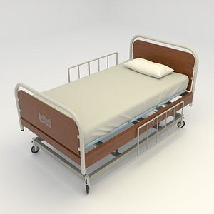 Classic Hospital Bed 3D model