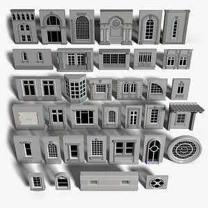 Building Facade Collection 5 - 35 pieces