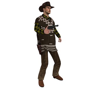 rigged cowboy hat 3d max
