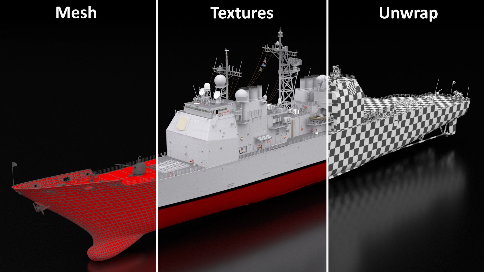 Arleigh Burke-class Destroyer Chosin CG-65 model https://p.turbosquid.com/ts-thumb/mM/Qf67e4/N7/arleigh_burkeclass_destroyer_chosin_cg65_037/jpg/1738726655/1920x1080/fit_q87/b60040359151cd9d5a663019f282c4e2203ff51c/arleigh_burkeclass_destroyer_chosin_cg65_037.jpg