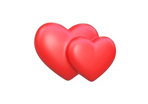 Double Heart 2 3D model