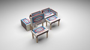 Furniture From Matches and Matchbox 3D model