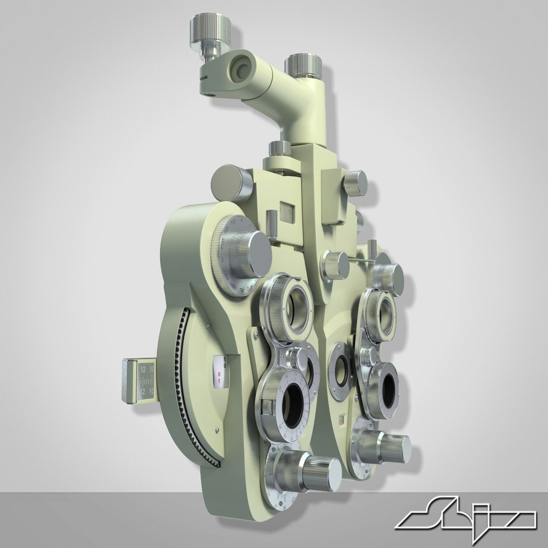 3dsmax phoropter modeled