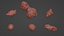 Realistic Asteroids Pack Low-poly 3D model