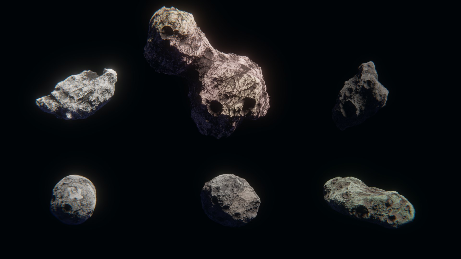 3D Realistic Asteroids Pack Low-poly 3D model https://p.turbosquid.com/ts-thumb/mM/YXqsp6/Dj/all6/png/1658778954/1920x1080/fit_q87/5465153d4c0b902f6b9395900a7f78a16a70969e/all6.jpg