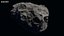 Realistic Asteroids Pack Low-poly 3D model
