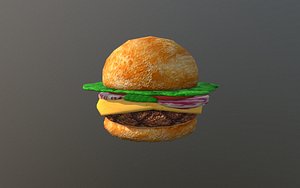 krabby patty spongebob 3D model