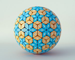 flower ball 3D model