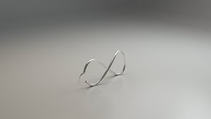3D Earrings Infinity