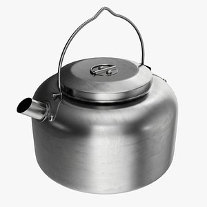 Campsite 1L hiking kettle 3D