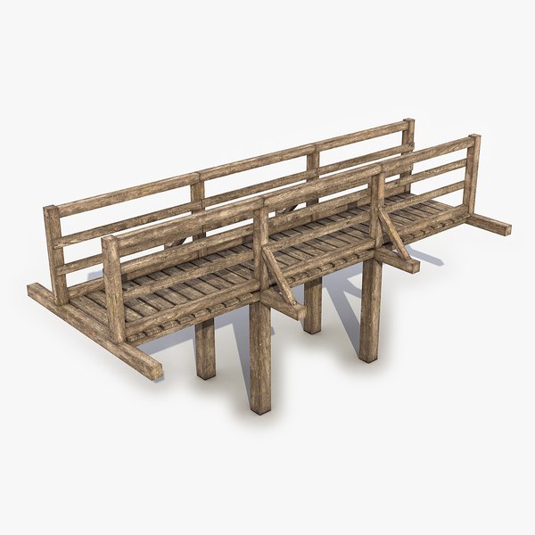 Wooden Bridge 29 3D Model 3D model