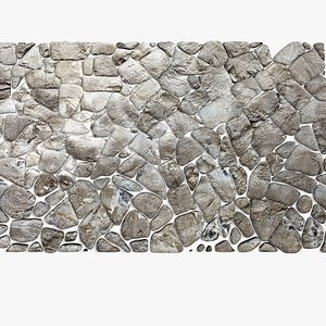 stone block pavement 3d model