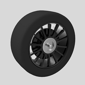 3D Sports Car Wheel
