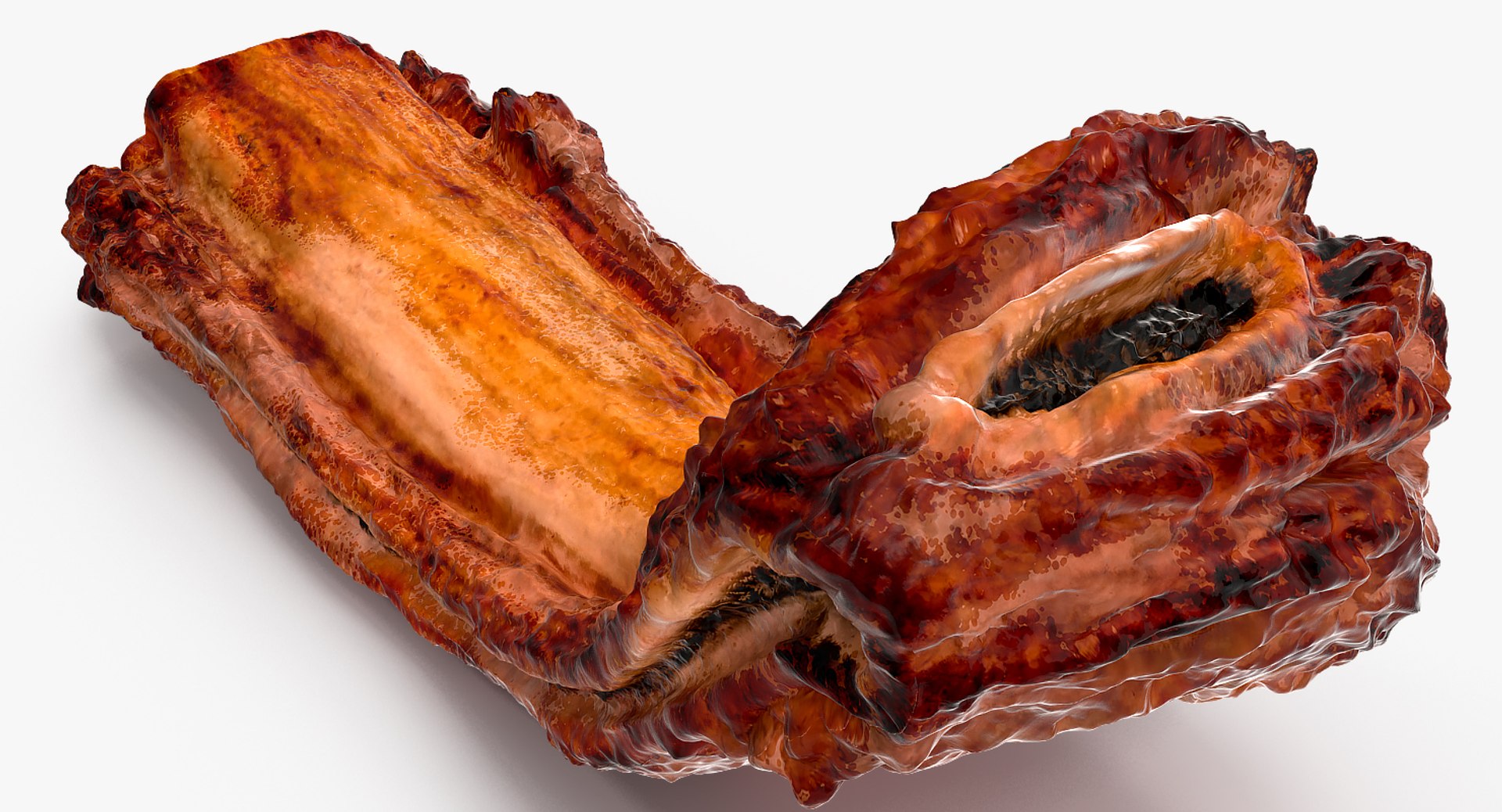 3D roasted pork spare rib model - TurboSquid 1412712