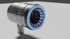 Engine space ship 3D model