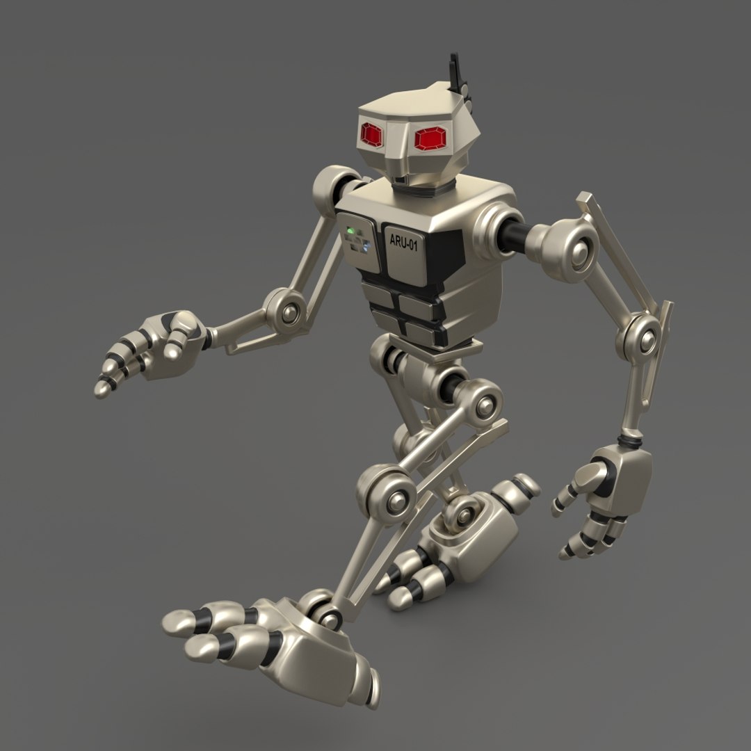 3d model robot aru-01