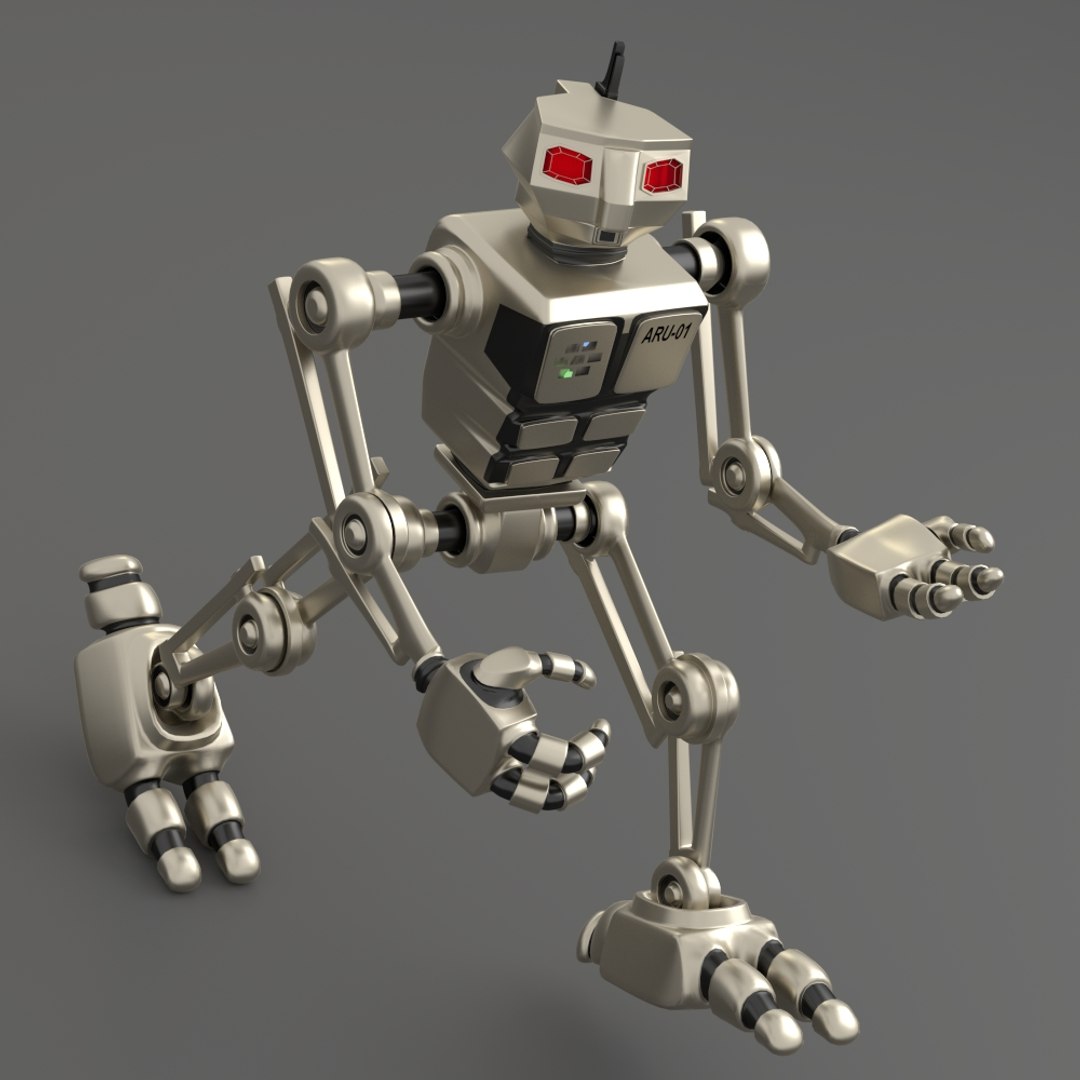 3d model robot aru-01