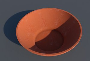 bowl clay 3D model