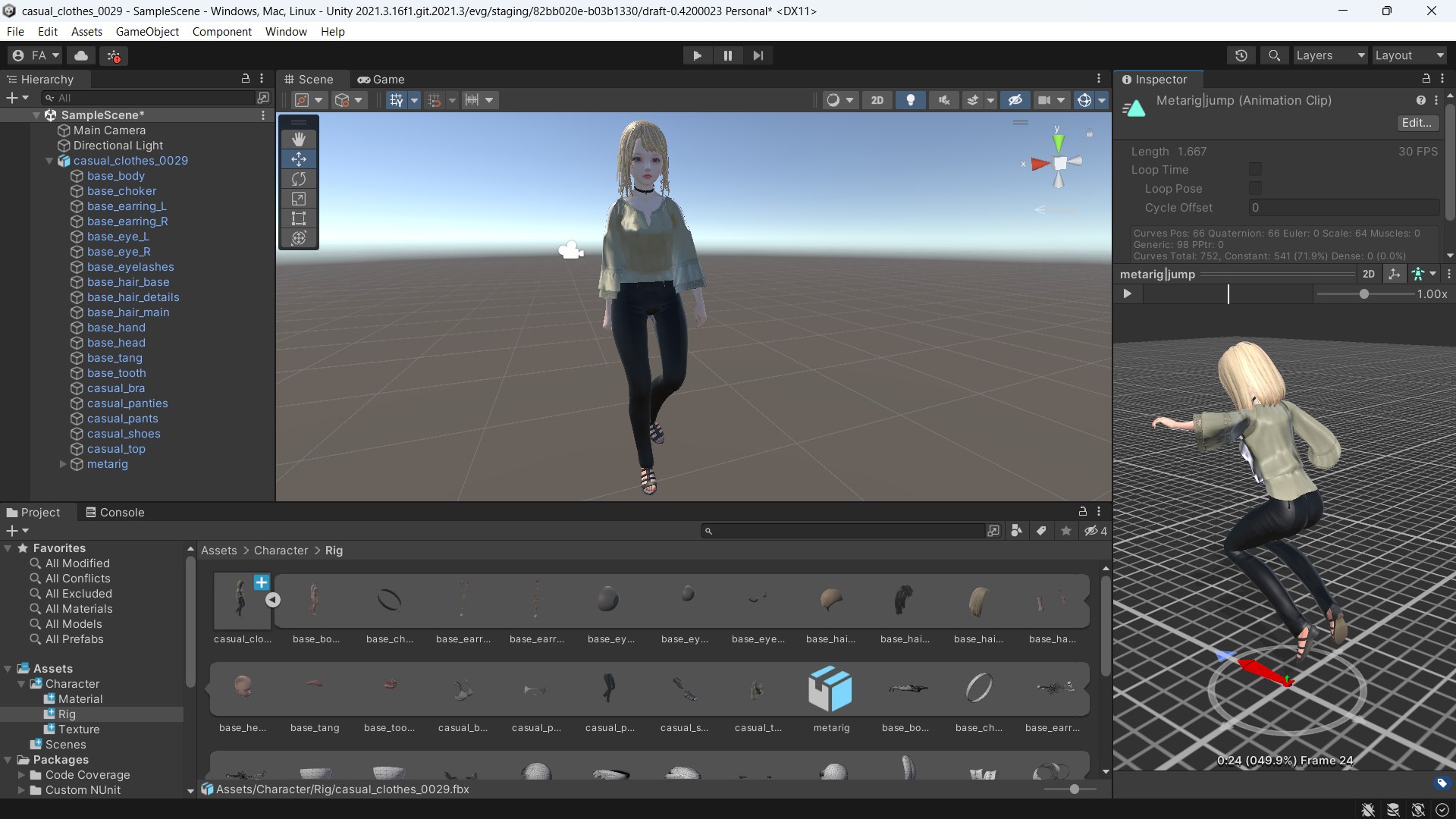 Casual clothes 0029 - Rig - Unreal - Unity - Blender - Animated - Realistic Female Character model https://p.turbosquid.com/ts-thumb/mN/0gVPbn/8D/8casual/png/1791245557/1920x1080/fit_q87/bb136551e6cad2485efaeade37b1f601caab2954/8casual.jpg