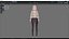 Casual clothes 0029 - Rig - Unreal - Unity - Blender - Animated - Realistic Female Character
