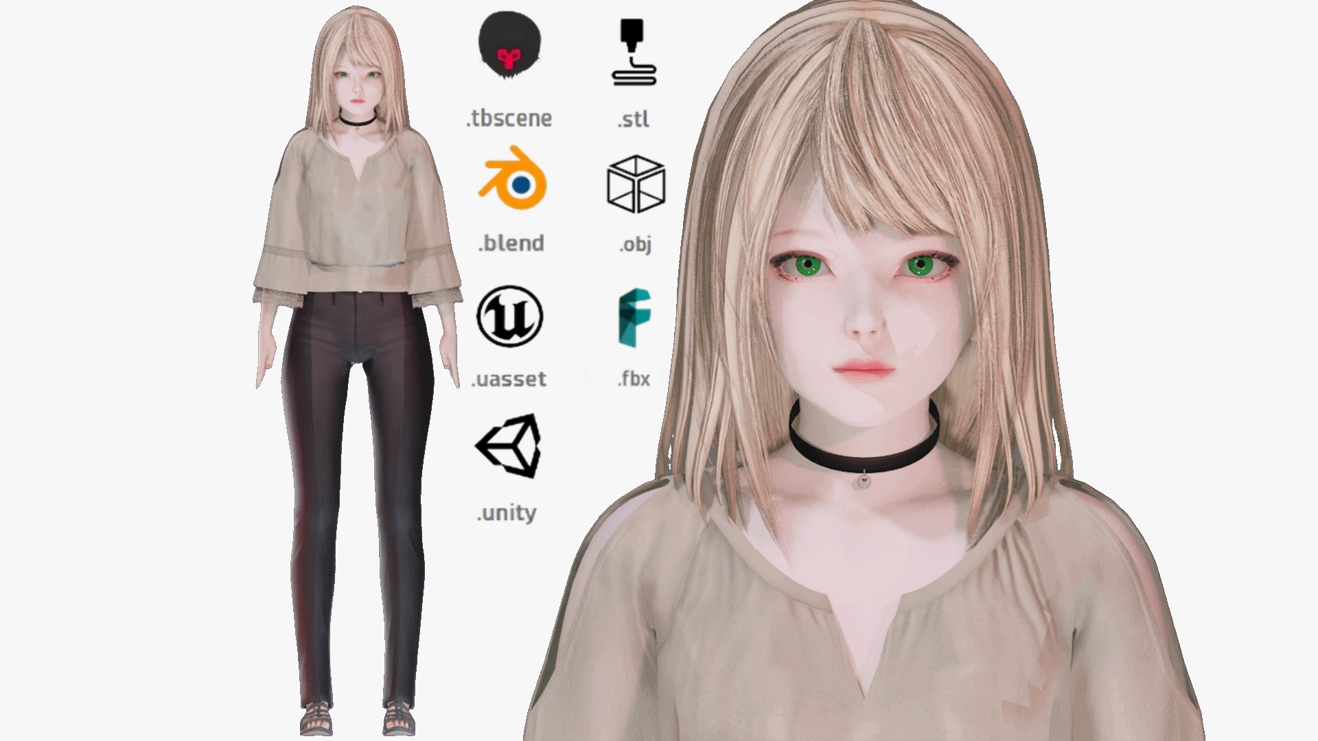 Casual clothes 0029 - Rig - Unreal - Unity - Blender - Animated - Realistic Female Character model https://p.turbosquid.com/ts-thumb/mN/0gVPbn/xc/1ccasual/png/1791245555/1920x1080/fit_q87/04f3135e0b8c563c095a08f00ed315f771287cb4/1ccasual.jpg