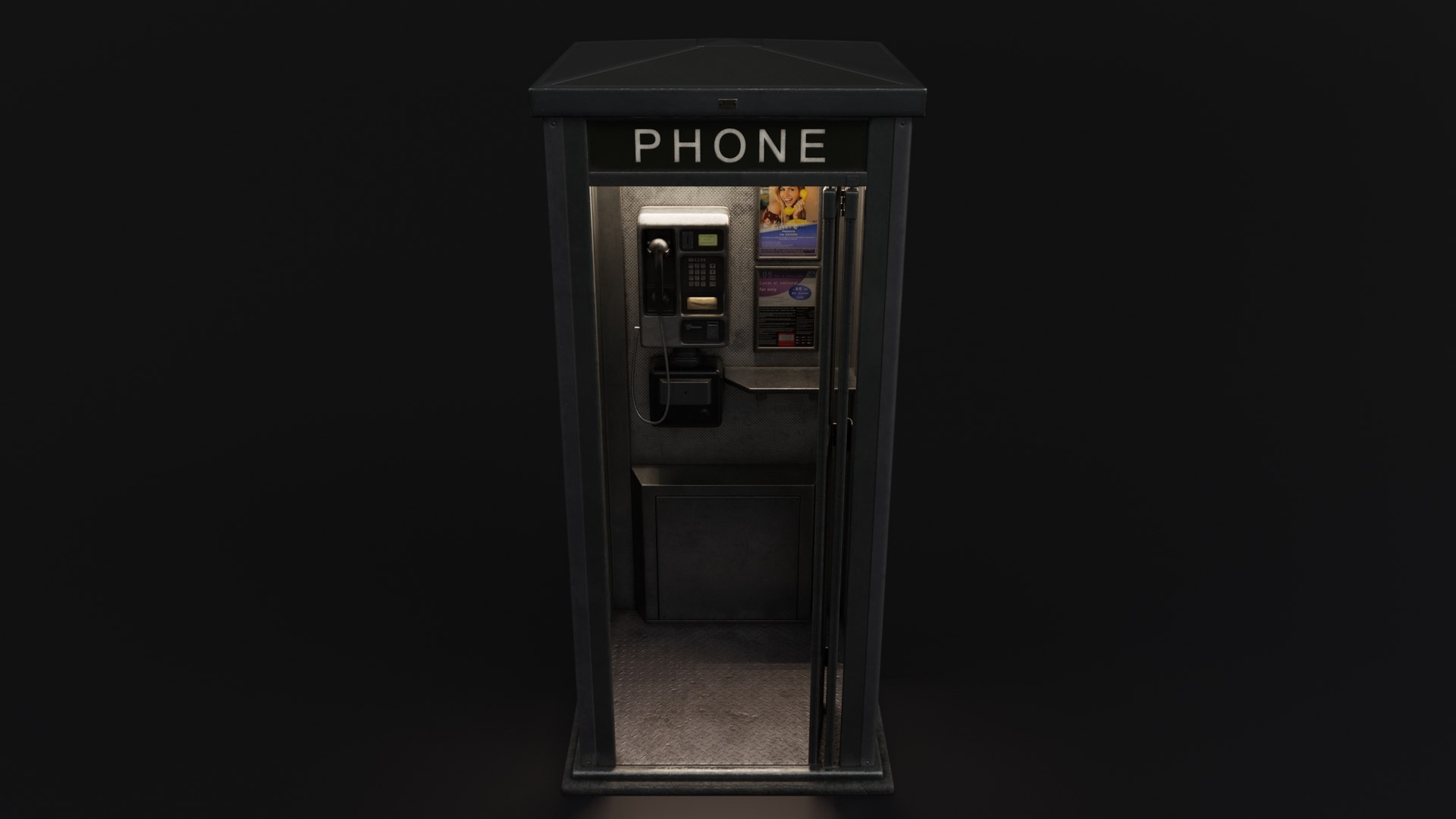 3D Phone booth model https://p.turbosquid.com/ts-thumb/mN/6tJDHq/nz/preview_night_03/jpg/1694337923/1920x1080/fit_q87/963b13905dff084af0243ddad7c0ab189826e5a8/preview_night_03.jpg