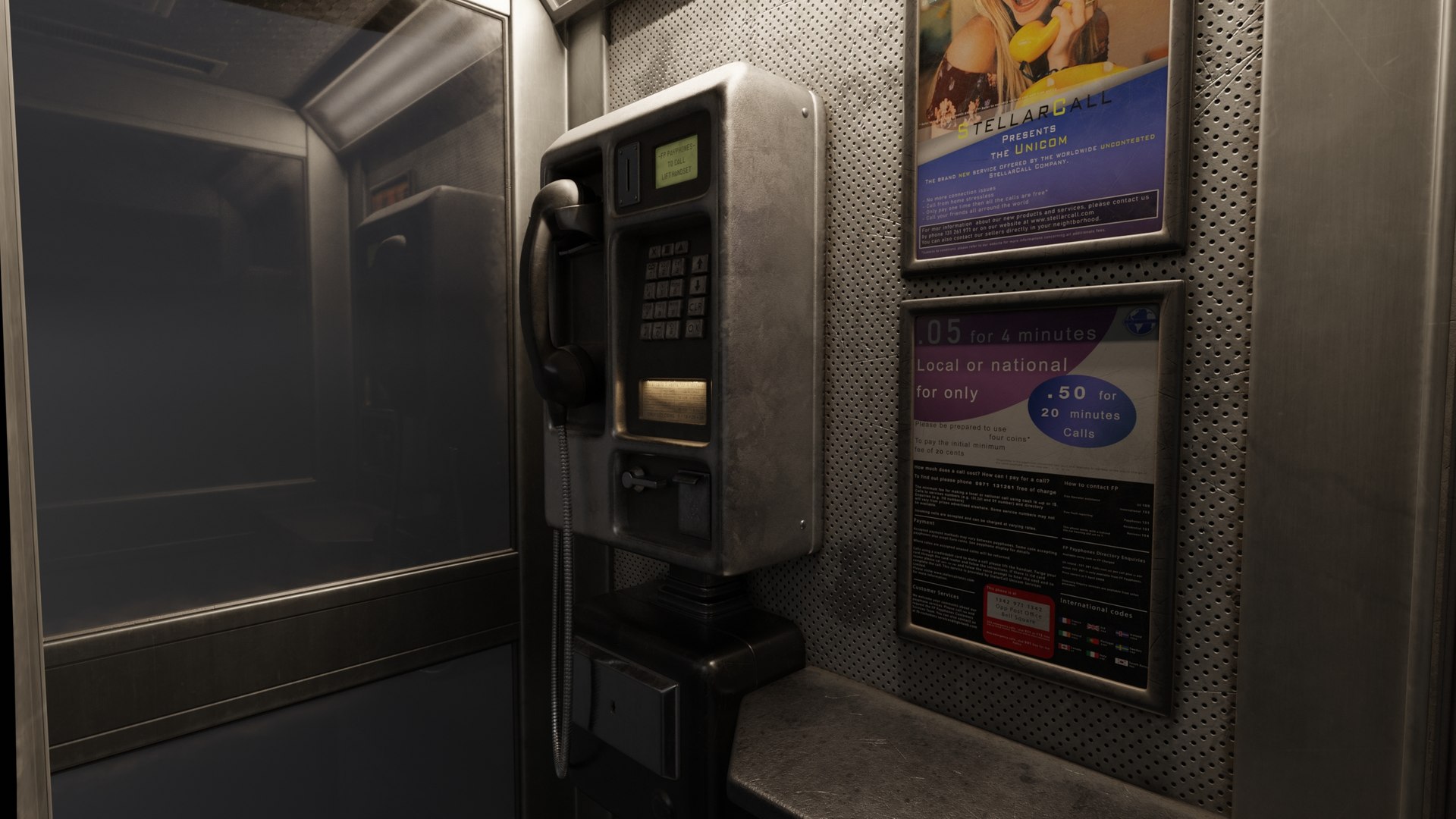 3D Phone booth model https://p.turbosquid.com/ts-thumb/mN/6tJDHq/s5/preview_night_08/jpg/1694337925/1920x1080/fit_q87/64f985dfa6f6451809c7f7fa281938f569037f22/preview_night_08.jpg