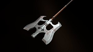 Battle Axe Stylized - PBR Low Poly Model 3D model