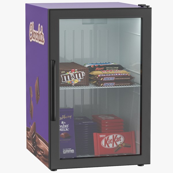 3D refrigerator display chocolate model