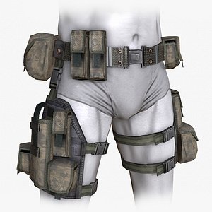 Lowpoly MOLLE Drop-Leg Platform