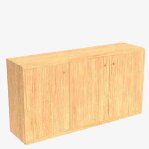 Wooden sideboard 1 3D model