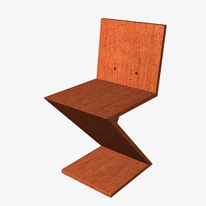 3d zigzag chair