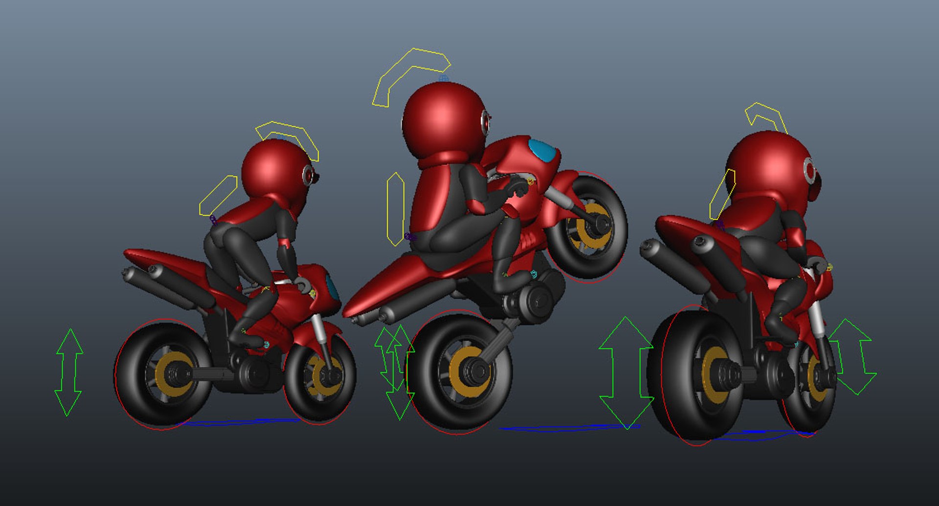 Rigged Little Rider Bike 3D - TurboSquid 1178928