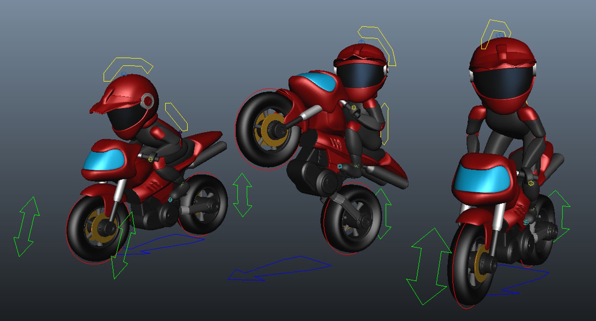 Rigged Little Rider Bike 3D - TurboSquid 1178928