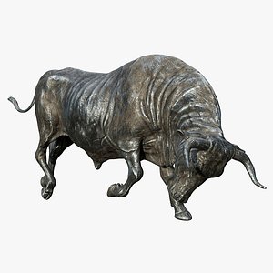 3D Bull Statue